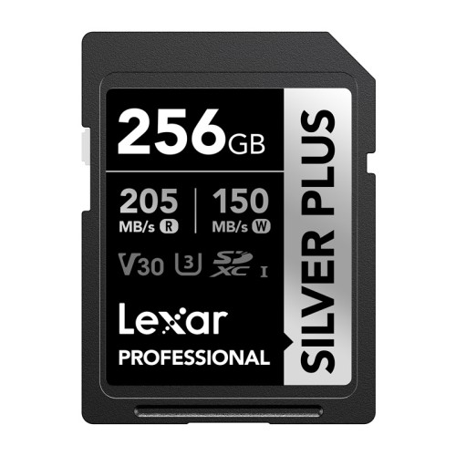 Lexar Professional SILVER PLUS SDXC 256GB atminties kortelė Lexar Professional SILVER PLUS SDXC 256GB atminties kortelė