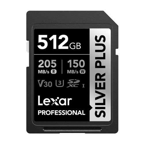 Lexar Professional SILVER PLUS SDXC 512GB atminties kortelė Lexar Professional SILVER PLUS SDXC 512GB atminties kortelė