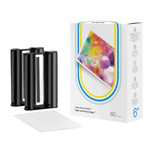 Liene Amber spausdintuvo popierius, 4x6", 80 lapų Liene Amber spausdintuvo popierius, 4x6", 80 lapų