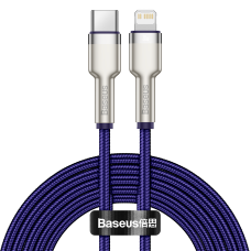 Baseus Cafule serijos USB-C - lightning kabelis 20W 2m – Violetinis