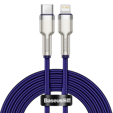 Baseus Cafule serijos USB-C - lightning kabelis 20W 2m – Violetinis