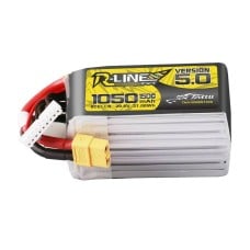 Lipo Tattu R-Line Version 5.0 1050mAh 29.6V 8S 150C battery with XT60 connector