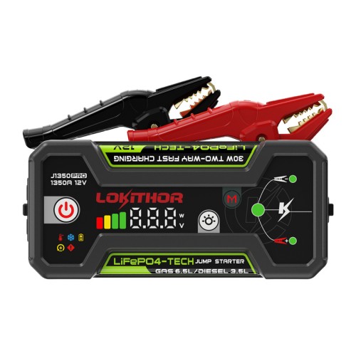 LOKITHOR J1350 Pro 25.6 Wh užvedimo akumuliatorius LOKITHOR J1350 Pro 25.6 Wh užvedimo akumuliatorius