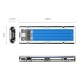 External Drive Enclosure SDD M.2 Orico NVME USB-C 3.1 Gen.2 10Gbps - Blue