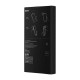 Magnetic Case Baseus Sintetinio pluošto serija, skirta iPhone 14 Pro (juodas)+ grūdintas stiklas + valymo rinkinys