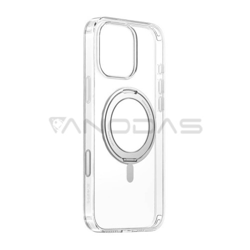 Magnetic case with stand Baseus SkyRing 360° iP16 Pro (transparent)  Magnetic case with stand Baseus SkyRing 360° iP16 Pro (transparent)
