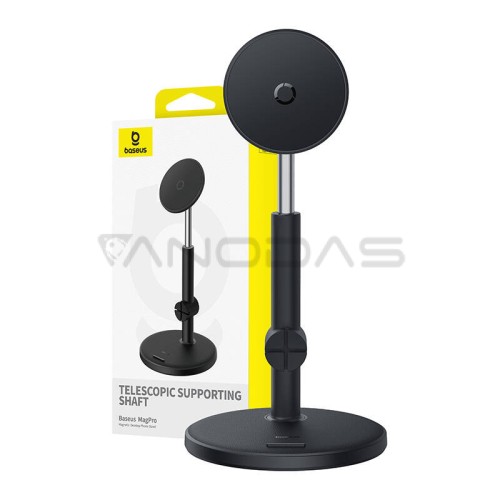 Magnetinis stalinis telefono stovas Baseus MagPro (juodas)  Magnetinis stalinis telefono stovas Baseus MagPro (juodas)