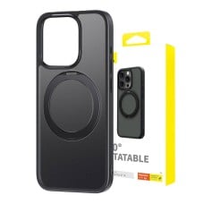 Magnetinis telefono dėklas, skirtas iPhone 15 Baseus CyberLoop serijai (juodas)