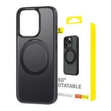 Magnetinis telefono dėklas, skirtas iPhone 15 Plus Baseus CyberLoop serijai (juodas)