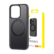 Magnetinis telefono dėklas, skirtas iPhone 15 ProMax Baseus CyberLoop serijai (juodas)
