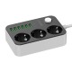 Extension cord with 3 AC outlets 6x USB LDNIO 1.6m - black