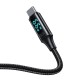 Mcdodo CA-1080 USB į USB-C laidas su ekranu, 66 W, 6 A, 1.2 m (juodas)