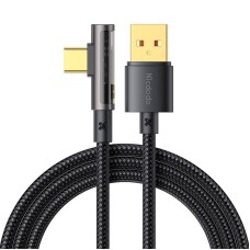 Mcdodo CA-3380 USB į USB-C Prism 90 laipsnių kabelis, 6A, 1.2 m (juodas)