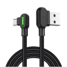 Mcdodo CA-5280 LED USB į mikro USB laidas, 1.2 m (juodas)