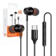 Mcdodo HP-3490 ausinės, laidinės ausinės, USB-C (juoda)