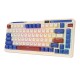Mechaninė klaviatūra Royal Kludge KZZI K75 pro RGB, momentinis jungiklis (retro mėlynas)