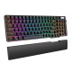 Mechaninė klaviatūra Royal Kludge RK96 RGB, rudas jungiklis (juodas)