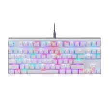Mechaninė žaidimų klaviatūra Motospeed CK101 RGB (balta)