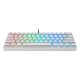 Mechaninė žaidimų klaviatūra Motospeed CK61 RGB (balta)