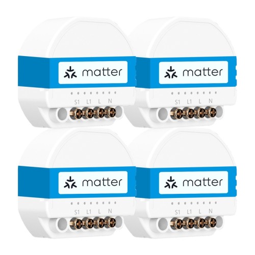 MEROSS MSS815MAQUA-UN 4-Pack Smart Wi-Fi Switches MEROSS MSS815MAQUA-UN 4-Pack Smart Wi-Fi Switches