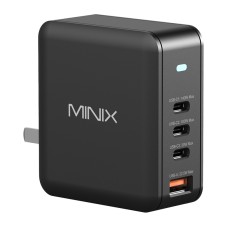 Minix P165 GaN sieninis įkroviklis su 3 USB-C ir 1 USB-A prievadais