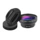 Mobile lens APEXEL APL-0.45XWM 0.45x wide angle+12.5x macro lens (black)