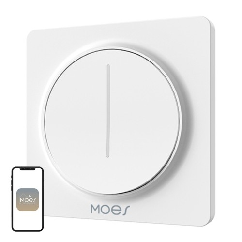 MOES ZS-SY-EUD-WH ZigBee Dimmer (White) MOES ZS-SY-EUD-WH ZigBee Dimmer (White)