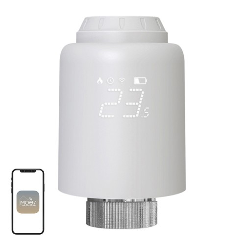 MOES ZTRV-PJ-601-MS Smart Thermostatic Head MOES ZTRV-PJ-601-MS Smart Thermostatic Head
