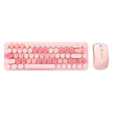 MOFII belaidė klaviatūra + pelė iBean Pro Nauja 2.4G (rožinė)