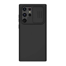 Nillkin CamShield Šilkinis dėklas, skirtas Samsung Galaxy S23 Ultra (juodas)