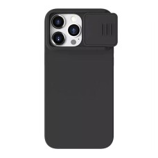 Nillkin CamShield Silky Silicone case for iPhone 15 Pro  (classic black))