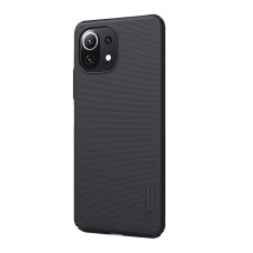 Nillkin Super Frosted Shield dėklas, skirtas Xiaomi 11 Lite 4G/5G (juodas)