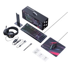 Onikuma TZ5008 5-in-1 Gaming Set: Keyboard + Mouse + Headset + Mouse Pad + Stand