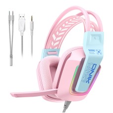 ONIKUMA X13 žaidimų ausinės (rožinės)