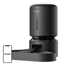 Petlibro Granary camera food dispenser with double bowl, 5L (black)