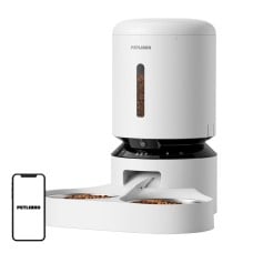 Petlibro Granary camera feed dispenser with double bowl, 5L (white)