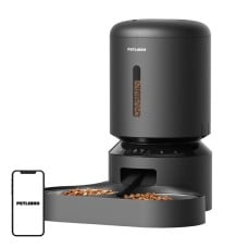 Petlibro Granary maisto dozatorius su dvigubu dubeniu, Wifi, 5 l (juodas)