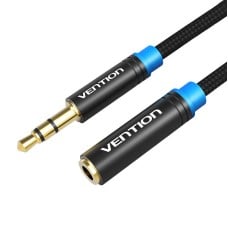 Pintas 3.5 mm garso ilgintuvas 2 m ventiliacija VAB-B06-B200-M juodas
