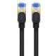 Braided network cable cat.7 Baseus Ethernet RJ45, 10Gbps, 1.5m (black)