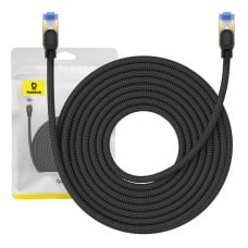 Pintas tinklo kabelis Cat.7 Baseus Ethernet RJ45, 10Gbps, 10m (juodas)