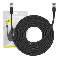 Pintas tinklo kabelis Cat.7 Baseus Ethernet RJ45, 10Gbps, 8m (juodas)