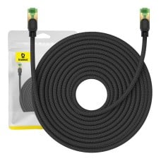Pintas tinklo kabelis Cat.8 Baseus Ethernet RJ45, 40Gbps, 20m (juodas)