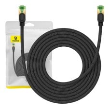 Pintas tinklo kabelis Cat.8 Baseus Ethernet RJ45, 40Gbps, 5m (juodas)