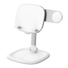 Planšetinio kompiuterio / telefono stovas Baseus Seashell serijos baltas