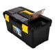 Plastic Tool Box Deli Tools EDL432417, 15'' (yellow)