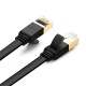 UGREEN NW106 Ethernet RJ45 Flat network cable Cat.7 STP 5m - Black