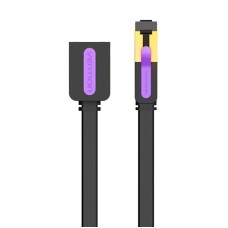 Flat Network Cable Extension Category 7 Vention ICBBI 3m Black
