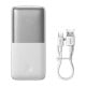 Powerbank Baseus Bipow Pro 10000mAh, 2xUSB, USB-C, 20W (balta)