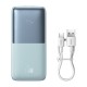 Powerbank Baseus Bipow Pro 10000mAh, 2xUSB, USB-C, 20W (mėlyna)