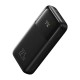 Powerbank Baseus Comet su USB į USB-C laidu, 10 000 mAh, 22.5 W (juoda)